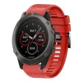 For Garmin Fenix 5X Sapphire 26mm Quick Release Silicone Watch Band(Red)
