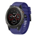 For Garmin Fenix 5X Sapphire 26mm Quick Release Silicone Watch Band(Midnight Blue)