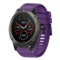 For Garmin Fenix 5X Sapphire 26mm Quick Release Silicone Watch Band(Purple)