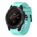 For Garmin Fenix 5X Plus 26mm Quick Release Silicone Watch Band(Mint Green)