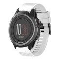 For Garmin Fenix 3 26mm Quick Release Silicone Watch Band(White)