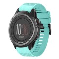 For Garmin Fenix 3 26mm Quick Release Silicone Watch Band(Mint Green)