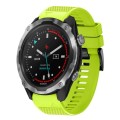 For Garmin Descent MK 2 26mm Quick Release Silicone Watch Band(Lime Green)
