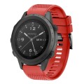 For Garmin MARQ Commander 22mm Quick Release Silicone Watch Band(Red)