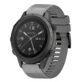 For Garmin MARQ Commander 22mm Quick Release Silicone Watch Band(Grey)