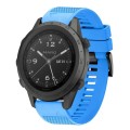 For Garmin MARQ Commander 22mm Quick Release Silicone Watch Band(Sky Blue)