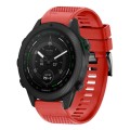 For Garmin MARQ Golfer 22mm Quick Release Silicone Watch Band(Red)