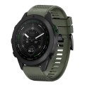 For Garmin MARQ Golfer 22mm Quick Release Silicone Watch Band(Army Green)