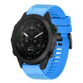 For Garmin MARQ Golfer 22mm Quick Release Silicone Watch Band(Sky Blue)