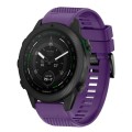 For Garmin MARQ Golfer 22mm Quick Release Silicone Watch Band(Purple)