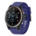 For Garmin Quatix 7 Pro 22mm Quick Release Silicone Watch Band(Midnight Blue)