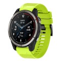 For Garmin Quatix 7 22mm Quick Release Silicone Watch Band(Lime Green)