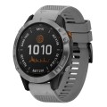 For Garmin Fenix 7 Pro 47mm 22mm Quick Release Silicone Watch Band(Grey)