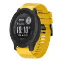 For Garmin  Instinct 2 Solar 22mm Quick Release Silicone Watch Band(Yellow)