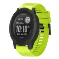 For Garmin  Instinct 2 Solar 22mm Quick Release Silicone Watch Band(Lime Green)