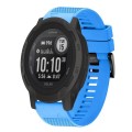 For Garmin  Instinct 2 Solar 22mm Quick Release Silicone Watch Band(Sky Blue)