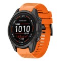 For Garmin Epix Pro 47mm 22mm Quick Release Silicone Watch Band(Orange)