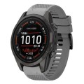 For Garmin Epix Pro 47mm 22mm Quick Release Silicone Watch Band(Grey)