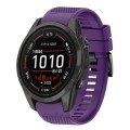 For Garmin Epix Pro 47mm 22mm Quick Release Silicone Watch Band(Purple)