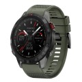 For Garmin MARQ Athlete Gen 2 22mm Quick Release Silicone Watch Band(Army Green)