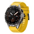 For Garmin MARQ Adventurer Gen 2 22mm Quick Release Silicone Watch Band(Yellow)