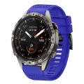 For Garmin MARQ Adventurer Gen 2 22mm Quick Release Silicone Watch Band(Dark Blue)