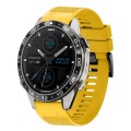 For Garmin MARQ Aviator Gen 2 22mm Quick Release Silicone Watch Band(Yellow)