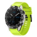 For Garmin MARQ Aviator Gen 2 22mm Quick Release Silicone Watch Band(Lime Green)