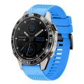 For Garmin MARQ Aviator Gen 2 22mm Quick Release Silicone Watch Band(Sky Blue)