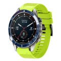For Garmin MARQ Captain Gen 2 22mm Quick Release Silicone Watch Band(Lime Green)