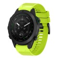 For Garmin MARQ Golfer Gen 2 22mm Quick Release Silicone Watch Band(Lime Green)