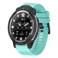 For Garmin Instinct Crossover 22mm Quick Release Silicone Watch Band(Mint Green)