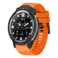 For Garmin Instinct Crossover 22mm Quick Release Silicone Watch Band(Orange)