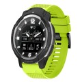 For Garmin Instinct Crossover 22mm Quick Release Silicone Watch Band(Lime Green)