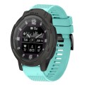 For Garmin Instinct Crossover Solar 22mm Quick Release Silicone Watch Band(Mint Green)