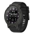 For Garmin Instinct Crossover Solar 22mm Quick Release Silicone Watch Band(Black)