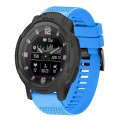 For Garmin Instinct Crossover Solar 22mm Quick Release Silicone Watch Band(Sky Blue)
