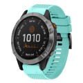 For Garmin Fenix 7 Solar 22mm Quick Release Silicone Watch Band(Mint Green)