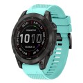 For Garmin Fenix 7 Sapphire Solar 22mm Quick Release Silicone Watch Band(Mint Green)