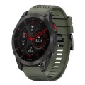For Garmin Epix Gen 2 22mm Quick Release Silicone Watch Band(Army Green)