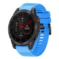 For Garmin Epix Gen 2 22mm Quick Release Silicone Watch Band(Sky Blue)