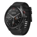For Garmin Approach S62 22mm Quick Release Silicone Watch Band(Black)