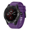 For Garmin Fenix 5 22mm Quick Release Silicone Watch Band(Purple)