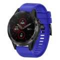 For Garmin Fenix 5 Plus 22mm Quick Release Silicone Watch Band(Dark Blue)