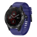 For Garmin Fenix 5 Plus 22mm Quick Release Silicone Watch Band(Midnight Blue)