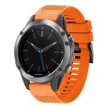 For Garmin Quatix 5 22mm Quick Release Silicone Watch Band(Orange)