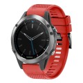For Garmin Quatix 5 22mm Quick Release Silicone Watch Band(Red)