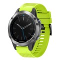 For Garmin Quatix 5 22mm Quick Release Silicone Watch Band(Lime Green)