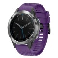 For Garmin Quatix 5 22mm Quick Release Silicone Watch Band(Purple)