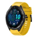 For Garmin Forerunner 965 22mm Quick Release Silicone Watch Band(Yellow)
